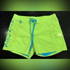 Sundek Neon Green Swim Sport Shorts
